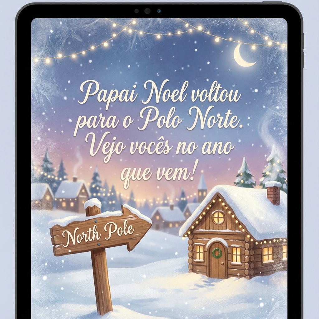 Papai Noel no Polo Norte